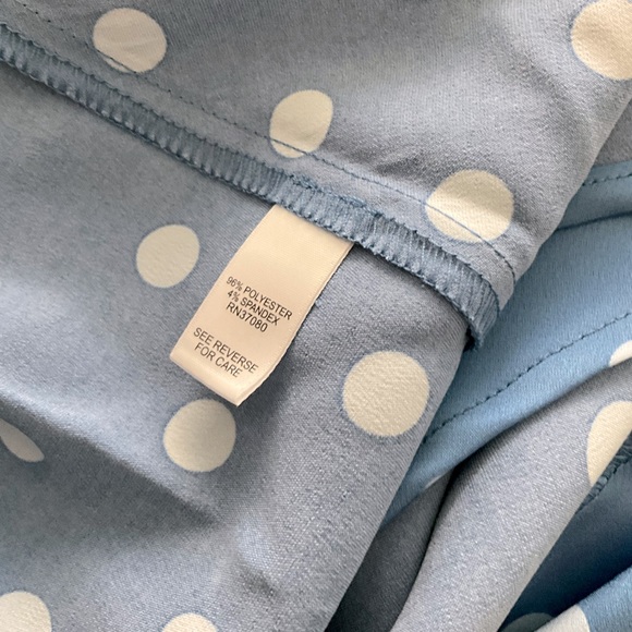 NWT Versona Satin Polka Dot Top size L - Picture 5 of 5